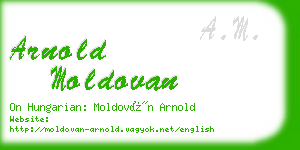 arnold moldovan business card